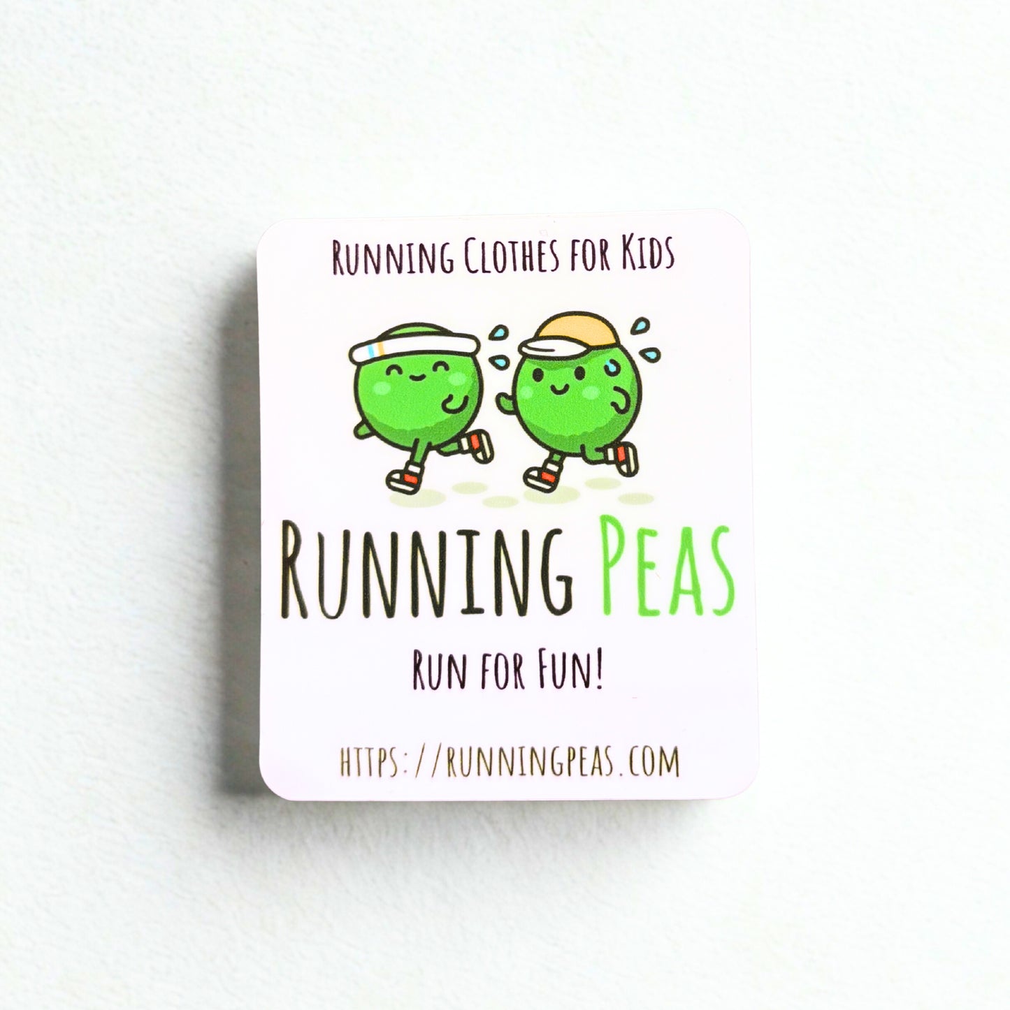 Running Peas Sticker