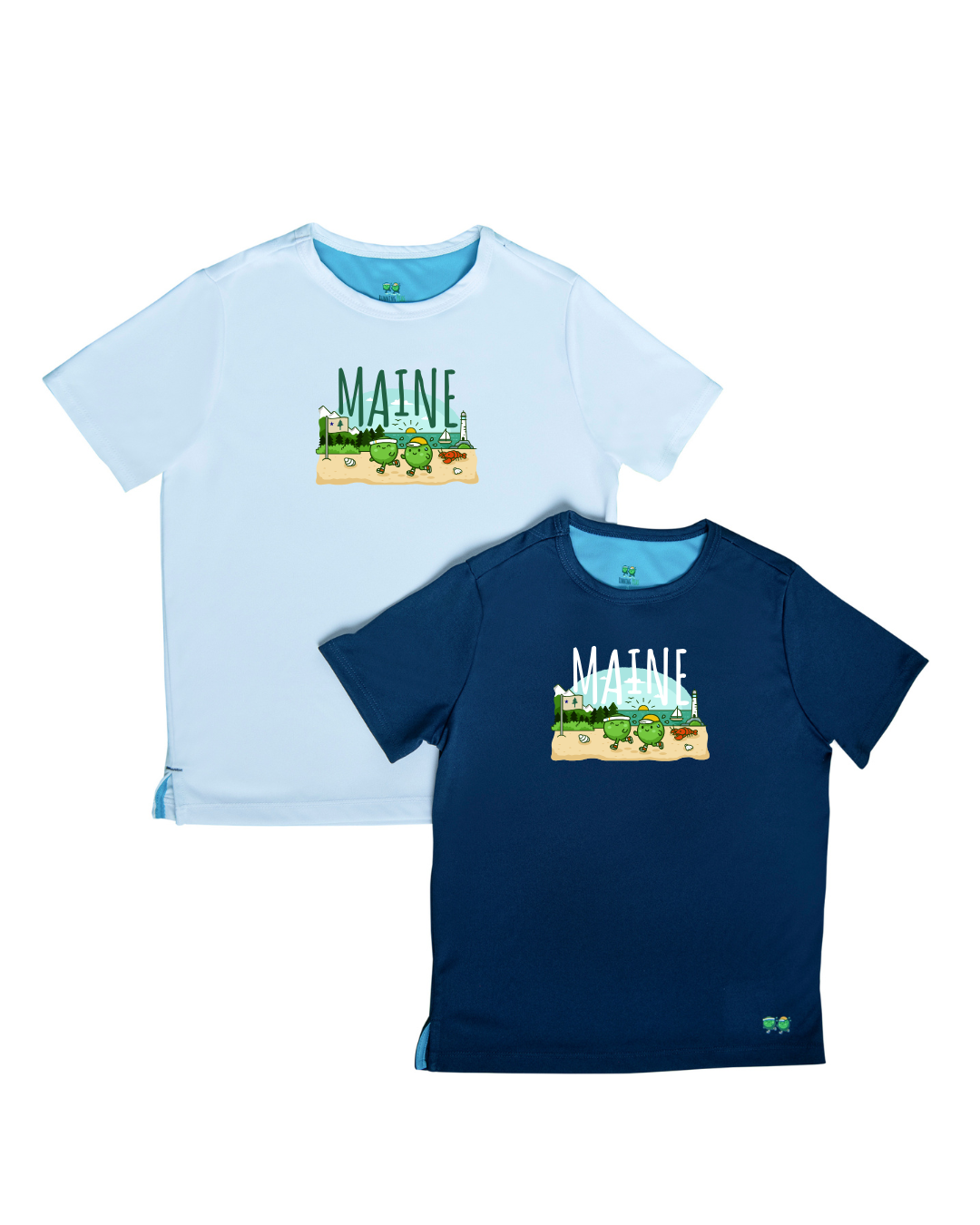 Kids' Maine Running T-Shirt - Navy