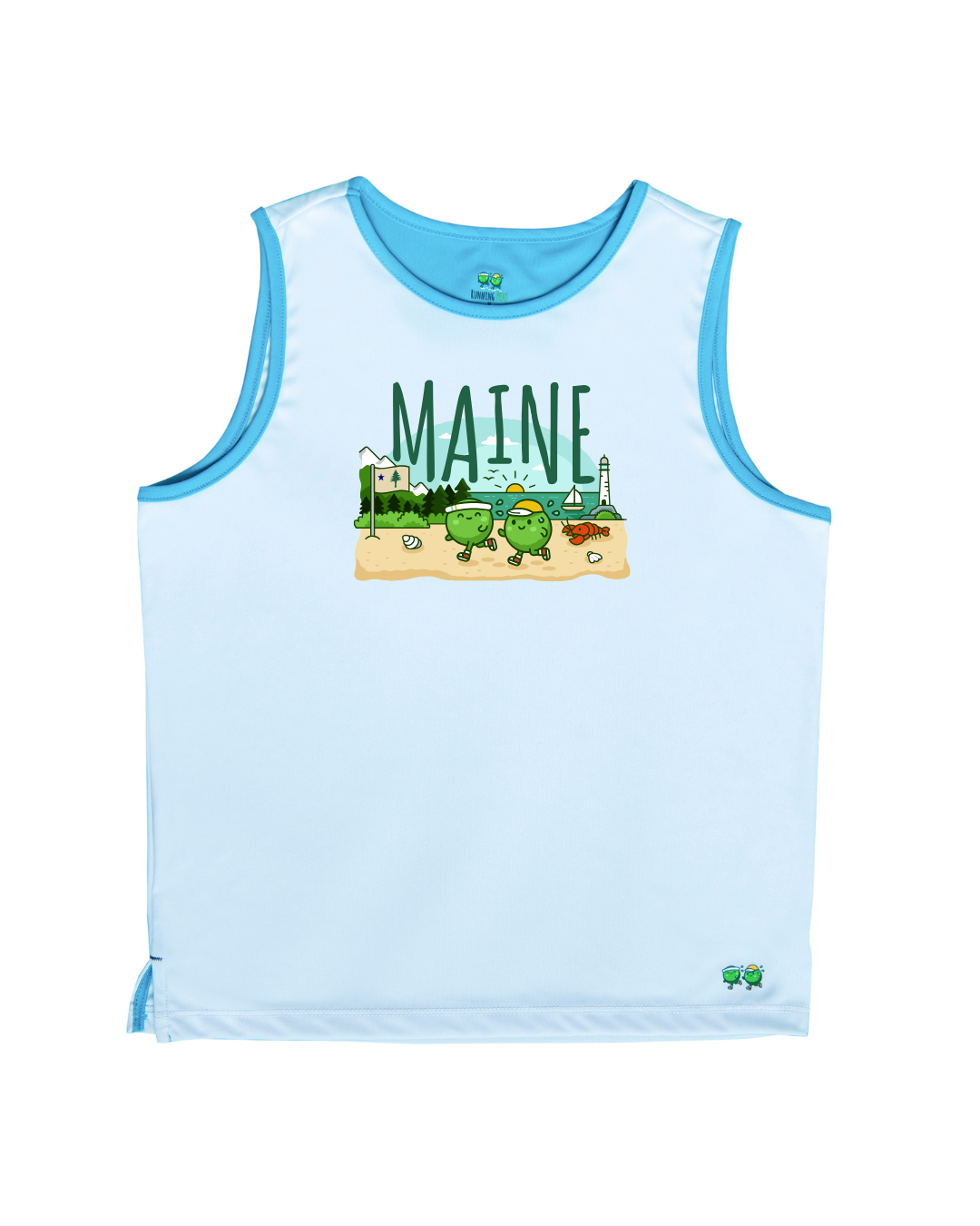 Kids' Maine Running Singlet - White