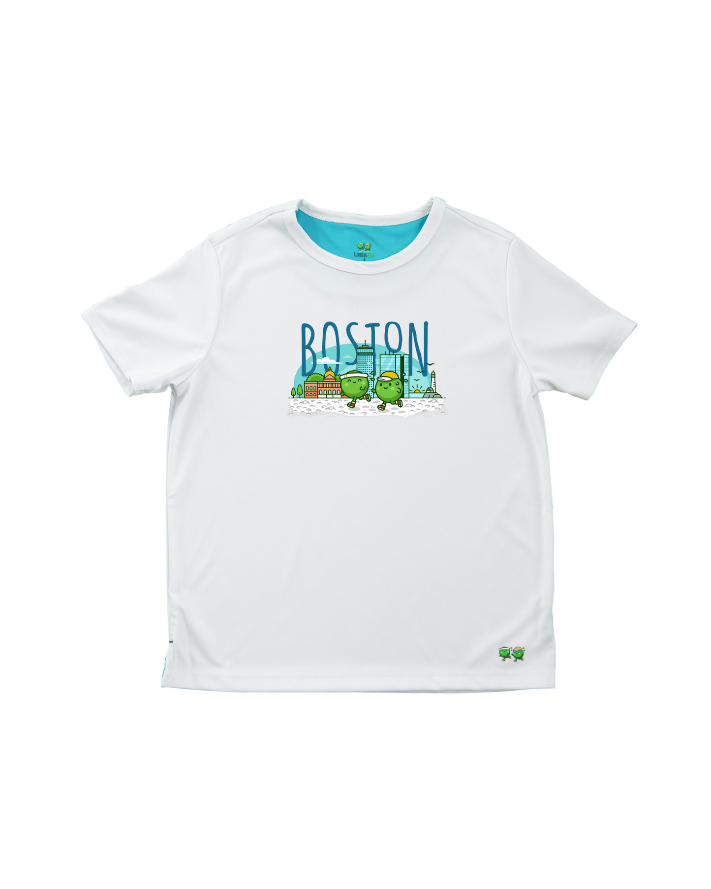 Kids' Boston Running T-Shirt - White