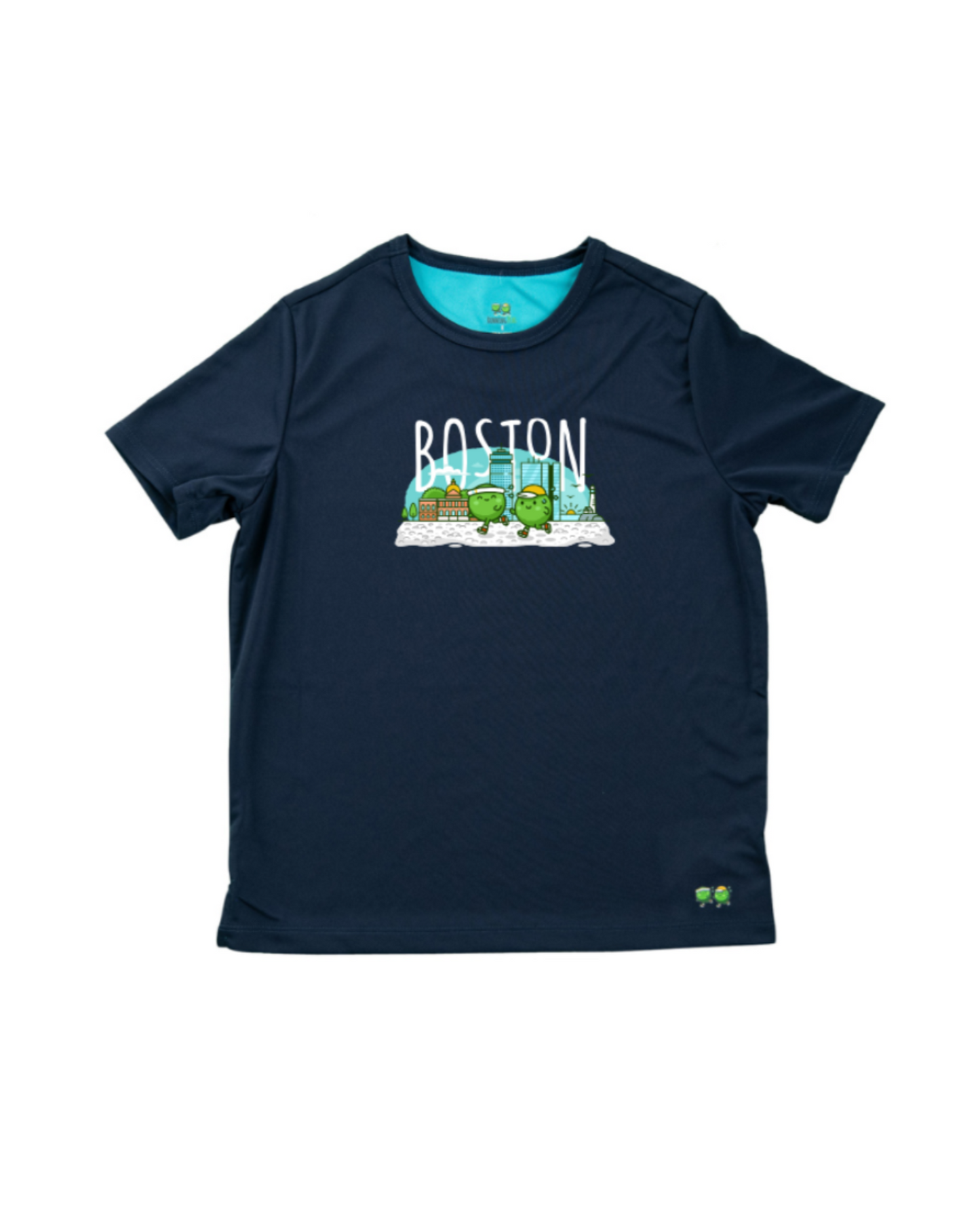 Kids' Boston Running T-Shirt - Navy